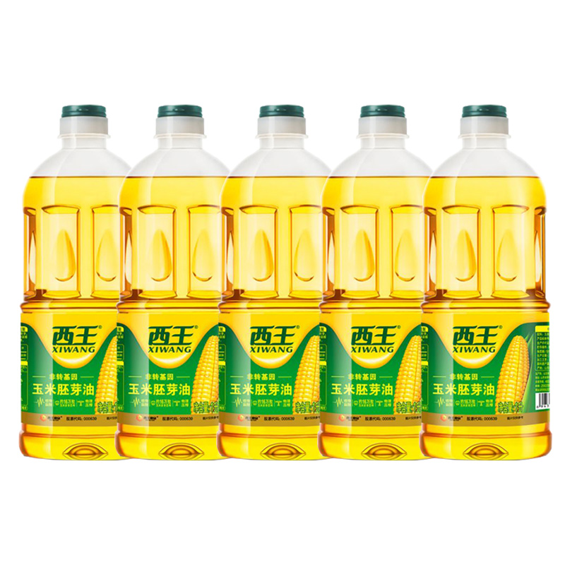 西王玉米胚芽油1L*5瓶 自然色